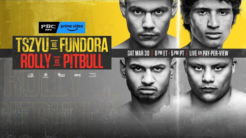 Official PBC Tszyu vs Fundora Prime Video promotional artwork